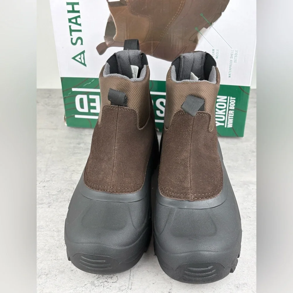 Staheekum Men's Yukon 3M Thinsulate Winter Snow Boots Size 10 Brown New In Box